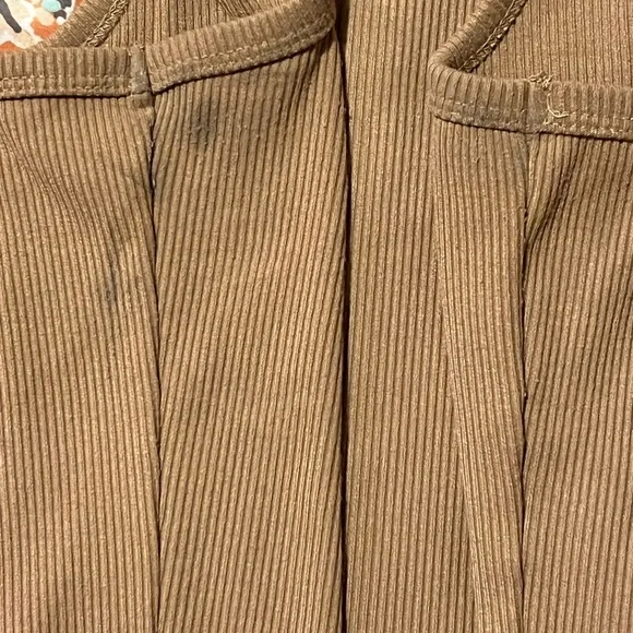 Princess Polly Brown Fitted Crop Tank Top size 4 - Picture 4 of 6